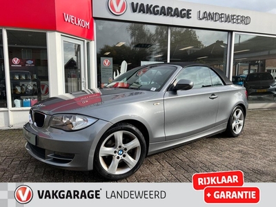 BMW 1-serie Cabrio 120i High Executive, AUTOMAAT, LEER, 1e