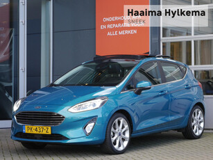 Ford Fiesta 1.0 EcoBoost Titanium | Schuif/kantel dak | Lichtmetalen velgen | Keyless entry | Camera | Navi | Climate control Adaptive cruise