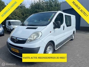 Opel Vivaro 2.5 CDTI L2H1 DC dubbele cabine, airco, marge