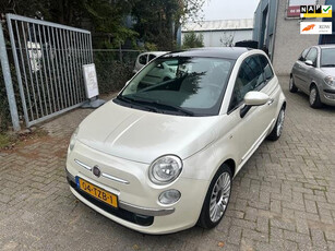 Fiat 500 1.2 Lounge, Glazen dak, Apk 11/2025, Nap,