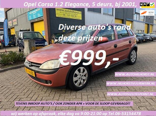 Opel Corsa 1.2-16V Elegance , wij werken uitsluitend op telefonische afspraak, elke dag va 9:00-21:00