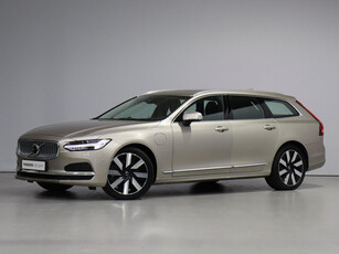 Volvo V90 T6 AWD Recharge Ultimate Bright / B&W audio / Trekhaak / Geïntergr. kinderzitjes achterbank / Stoelmassage-/ventilatie