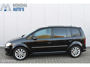 VW Touran 2.0 TDI Highline 2008 Zwart Clima Cruise Navi Trekhaak 17