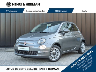 FIAT 500 80pk TwinAir Turbo Lounge (1ste eig./Airco/Glazen dak/Cruise/LMV)