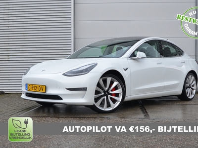 TESLA MODEL 3 Performance 75 kWh Enhanced AutoPilot, Rijklaar prijs