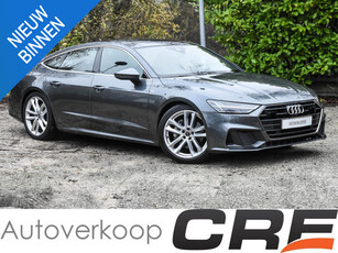 Audi A7 Sportback 45 TFSI automaat / 1e eigenaar / S-Line / adaptive cruise control / pano-dak / zwart leer / 360° camera / stoelverwarming / 4-zone climate control / elek. achterklep / zwarte hemel / rijstrookassistent / LED