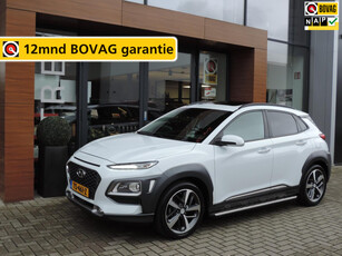 Hyundai Kona 1.0T Premium 36.000km | Schuifdak | Trekh | 18” | Leer | LED kopl | CarPlay | Stuur+stoelverw | Camera | PDC v+a