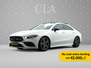 Mercedes-Benz CLA-Klasse 180 AMG Night Edition Aut- Panodak I Sfeerverlichting I Camera I Xenon Led I Sport Leder