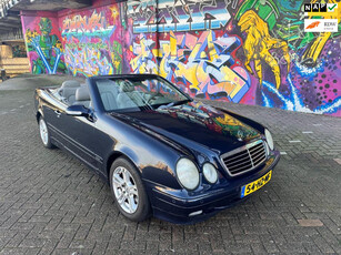 Mercedes-Benz CLK-klasse Cabrio 200 K. Elegance automaat airco leer memory stoel blauwe kap boeken en facturen aanwezig geen roest