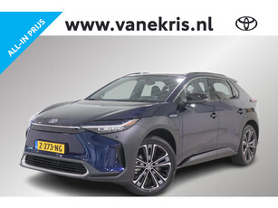 Toyota bZ4X Panoramadak Premium 71 kWh, Demo voordeel, Luxe, Sensoren, Stuur, Stoel en Voorruit verwarming, Draadloos Apple Carplay/Android Auto!