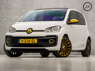 Volkswagen up! 1.0 TSI BMT high up! (SCHUIFDAK, LEDER, BLUETOOTH, STOELVERWARMING, GETINT GLAS, PARKEERSENSOREN, CRUISE, ZWART HEMEL, LM VELGEN, NIEUWSTAAT)