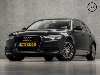 AUDI A6 Avant 2.0 TFSI Luxury Sport 180Pk Automaat (GROOT NAVI, BRUIN LEDER, STOELVERWARMING, SPORTSTOELEN, TREKHAAK, PARKEERSENSOREN, DAKRAILS, NIEUWSTAAT)