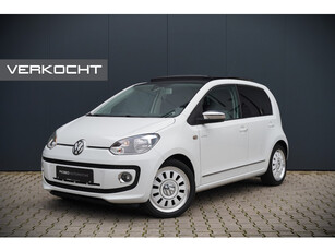 Volkswagen up! 1.0 high up! BlueMotion | Panoramadak | Cruise Control | Apple Carplay | White Edtion | NAP | Airco | 5 Deurs | LM. Velgen | Parkeersensoren Achter | 2 Sleutels | Leer