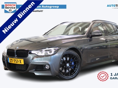 BMW 3-SERIE Touring 318i M Sport Corporate Lease | Incl. 1 jaar garantie | Vol leder sport stoelen met verwarming | Elektr. trekhaak | LED koplampen | Virtueel dashboard | Cruise | Navi | Zwarte hemel | Incl. dak dragers met skibox | Elektr. achterklep | 1e eigena...