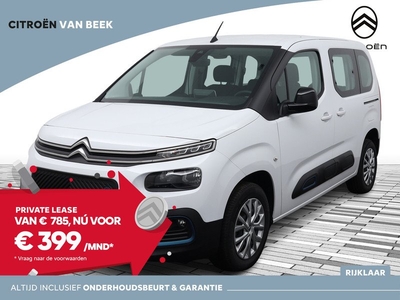 Citroën E-Berlingo Feel 50 kWh | RIJKLAAR | Private Lease V.A. € 399,- Per maand | Touchscreen Apple Carplay / Android auto | Full Electric