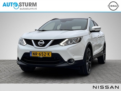 Nissan Qashqai 1.2 Tekna | Trekhaak | Panoramadak | Navigatie | Leder | 360° Camera | Stoelverwarming | LED Koplampen | Rijklaarprijs!