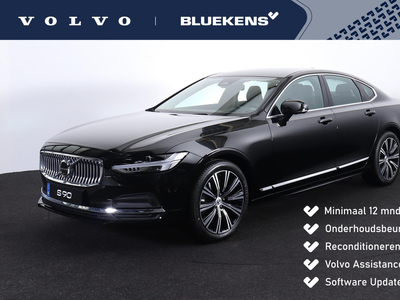 VOLVO S90 B5 250pk Plus Bright (Inscription) - Adaptieve cruise control - 360º Camera - Elektrisch verstelbare voorstoelen - Verwarmbare voorstoelen- achterbank en stuurwiel - Harman Kardon - Lederlook dashboard - Parkeersensoren voor & achter