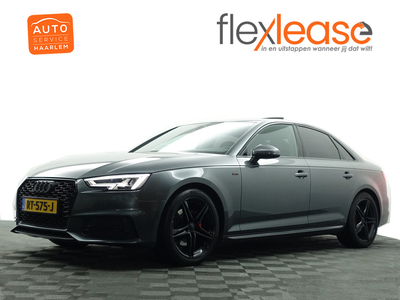 AUDI A4 Limousine 35 TFSI Black Optic S-line Aut- Schuifdak, Sfeerverlichting, Xenon Led Matrix, Sport Leder, Keyless