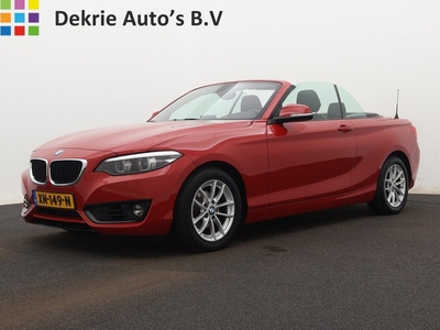 BMW 2 Serie Cabrio 218i 136PK Automaat / Navigatie / Lmv. / Airco-ecc. / Stoelverwarming / LED /