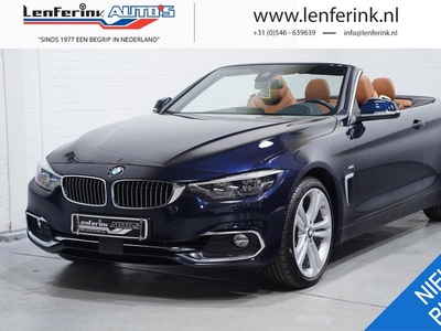 BMW 4-serie Cabrio 430i X-Drive Luxury Facelift BTW Auto Sportstoelen Leder Cognac, Adapt. Cruise, Harman&Kardon, HUD, 19