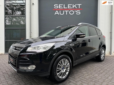 Ford Kuga 1.6 Titanium Plus 4WD Automaat/Pano/Leder/Xenon/LED/Camera/Cruise/Climate/Stoelverwarming/Key Less/Bluetooth/Apk 05-2025