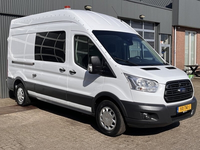 Ford Transit 350 2.2 TDCI L3H3 126pk Servicebus Sortimo Inrichting Omvormer Standkachel Euro 6 Airco Trekhaak 2800kg Cruise controle Inrichting 1e eigenaar Bpm vrij