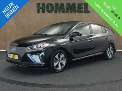 Hyundai IONIQ Premium EV - 2.000 EURO SUBSIDIE - ORIGINEEL NEDERLANDSE AUTO - NAVIGATIE - STUUR EN STOELVERWARMING - ADAPTIVE CRUISE CONTROL - ELEKTRISCH SCHUIF/KANTELDAK - PARKEERSENSOREN VOOR EN ACHTER