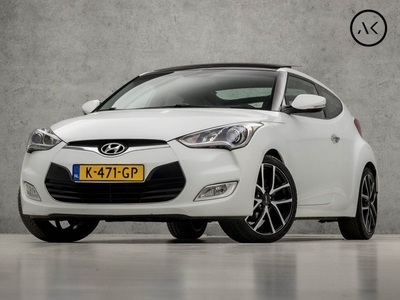 Hyundai Veloster 1.6 GDI i-Catcher Sport 141Pk (PANORAMADAK, NAVIGATIE, CAMERA, STOELVERWARMING, LEDEREN SPORTSTOELEN, KEYLESS, PARKEERSENSOREN, GETINT GLAS, XENON, CRUISE, CLIMATE CONTROL, NIEUWSTAAT)