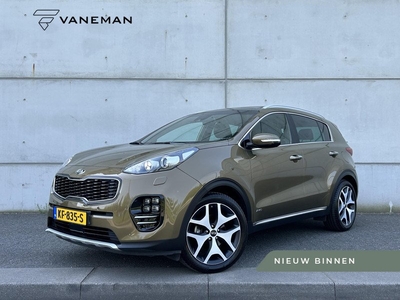 Kia Sportage 1.6 T-GDI 4WD GT-Line PlusLine Automaat | JBL | Panoramadak | Leder | Camera | Navi | Stoelkoeling | 19” Velgen | Clima | PDC | Cruise | LED |