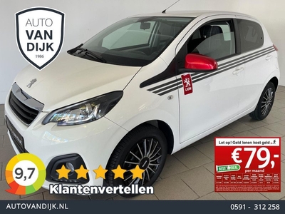 Peugeot 108 1.0 e-VTi Blue Lease Lion Edition AIRCO NAVI APPLE CARPLAY GROOT SCHERM 5DRS SPARCO PRIVACYGLAS NIEUWSTAAT