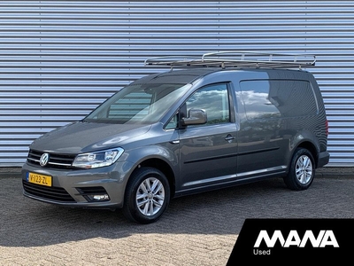 Volkswagen Caddy 2.0 102pk TDI L2H1 BMT Maxi Highline Airco Cruise Navi Sensoren CarPlay 12V Verwarmde-Spiegels/Voorruit Trekhaak Imperiaal LMV