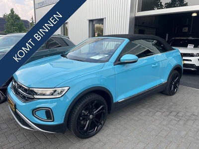 Volkswagen T-Roc Cabrio 1.5 TSI 150PK VIR.COCKPIT CARPLAY NAVI 19''BLACKLINE LED STOEL/STUUR.VERW DAB ADAP.CRUISE 12/2022 70 BIJNA NIEUWE VOLKSWAGEN'S UIT VOORRAAD LEVERBAAR