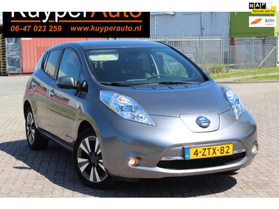 Nissan LEAF Tekna 24 kWh ELEKTR. NAP DEALER ONDERHOUDEN rijklaar prijs nw apk LEDER ACHTERUITRIJCAMERA NAVI LEDER CLIMA ETC