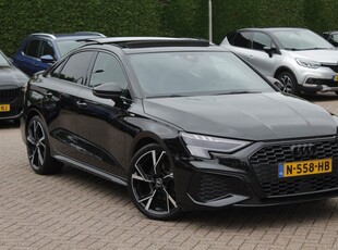 Audi A3 Limousine 30 TFSI S edition / Panoramadak / Camera / Head-up / Luxe Leder / B&O / Carbon spoiler / Dodehoek / Navigatie / ACC / DAB