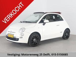 Fiat 500 C 1.2 LOUNGE CABRIOLET AUTOMAAT 100% OH NIEUWE APK, KAN ZO MEE!