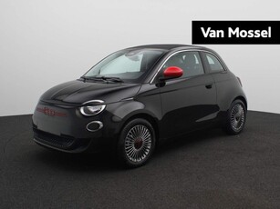 Fiat 500e Cabrio RED 24 kWh || VAN MOSSEL VOORRAADVOORDEEL ||