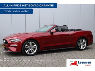 Ford Mustang Convertible 2.3 EcoBoost | Custom Pack | Ruby Red | Geventileerde stoelen | Navigatie