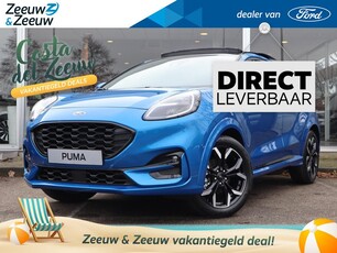 Ford Puma 1.0 EcoBoost Hybrid ST-Line X | 0,99% Ford Options | Led verlichting | Winterpack | Adaptive cruisecontrol | BLIS | El. Achterklep | Panoramadak | Camera | 18