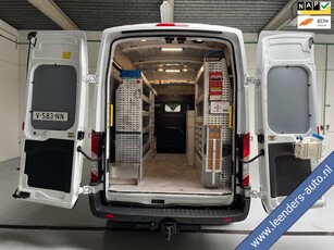 Ford Transit SERVICEWAGEN 2.0 TDCI 130PK EURO6 L3H3 VICTRON V230 SORTIMO INRICHTING AIRCO STANDKACHEL TREKHAAK RIJKLAARPRIJS!