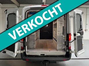 Ford Transit SERVICEWAGEN 2.2 TDCI euro6 125PK L2H2 VICTRON V230 SORTIMO INRICHTING AIRCO STANDKACHEL TREKHAAK RIJKLAARPRIJS!