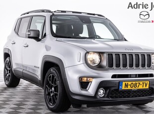 Jeep Renegade 1.3T DDCT Limited | AUTOMAAT | TREKHAAK | APPLE CARPLAY | CLIMATE CONTROL | PARKEERSENSOREN | PANORAMADAK | ZWARTE 17 INCH LM | ADAPTIEF CRUISE CONTROL |