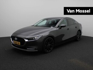 Mazda 3 2.0 e-SkyActiv-X M Hybrid 180 Comfort met Bose | Automaat | Leder | Navigatie | Climate control | Parkeer sensoren | LMV | Camera | Stoel/Stuur verwarming