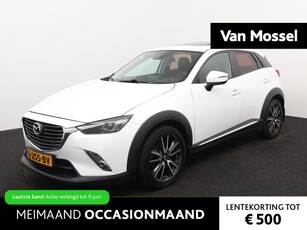 Mazda CX-3 2.0 SkyActiv-G 150 GT-M 4WD | 150 PK | AUTOMAAT | SCHUIFDAK | ACHTERUITRIJCAMERA | HALF-LEDER/ALCANTARA | HEAD-UP DISPLAY | STOELVERWARMING | CLIMATE CONTROL | KEYLESS ENTRY/START | BOSE AUDIO | NAVIGATIE | CRUISE CONTROL |