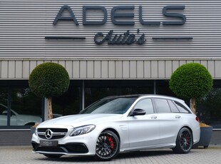 Mercedes-Benz C-Klasse Estate AMG 63 S 510PK Designo Iridium Silver Magno PANO BURMESTER HUD AIRBALANCE 360CAM CARBON IWC ILS