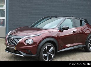 Nissan Juke 1.6 Hybrid N-Design Automaat/Navi/Camera/Clima/Cruise control/Lederen bekleding/Stoelverwarming/Voorruit verwarming/Radio-DAB-USB/Led-Koplampen/LM-velgen/Parkeersensoren