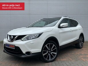 Nissan Qashqai 1.2 Cruise Led 360 Camera Panodak Vol Opties Eerste eigenaar Dealer Onderhouden Hoge Instap 2016