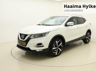 Nissan Qashqai 1.2 Tekna | Navigatie | Trekhaak | Stoelverwarming | Climate control | Rondomzicht camera | Dakrails | 19