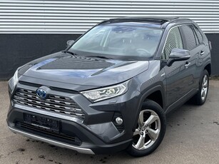 Toyota RAV4 2.5 Hybrid AWD Executive Schuif/kanteldak (PANO) , Lederen bekleding, Stuurverwarming, geheugen voor elek. bestuurdersstoel, Stoelverwarming, Dodehoekdetectie