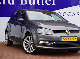 Volkswagen Polo 1.2 TSI Highline+Airco&ecc+Full-Navigatie+Parkeer-Hulp+17