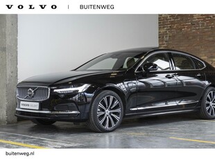 Volvo S90 T8 Automaat AWD Ultimate Bright | Interieur voorverwarming | 360º Camera | Adaptive Cruise Control | Blind Spot | Alarmklasse 3 | Elektrisch bedienbare voorstoelen | Nappa Leder interieur